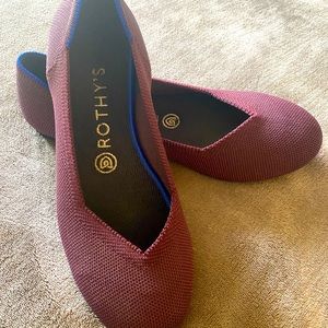 Rothy's The Flat Purple Solid Women's Shoes